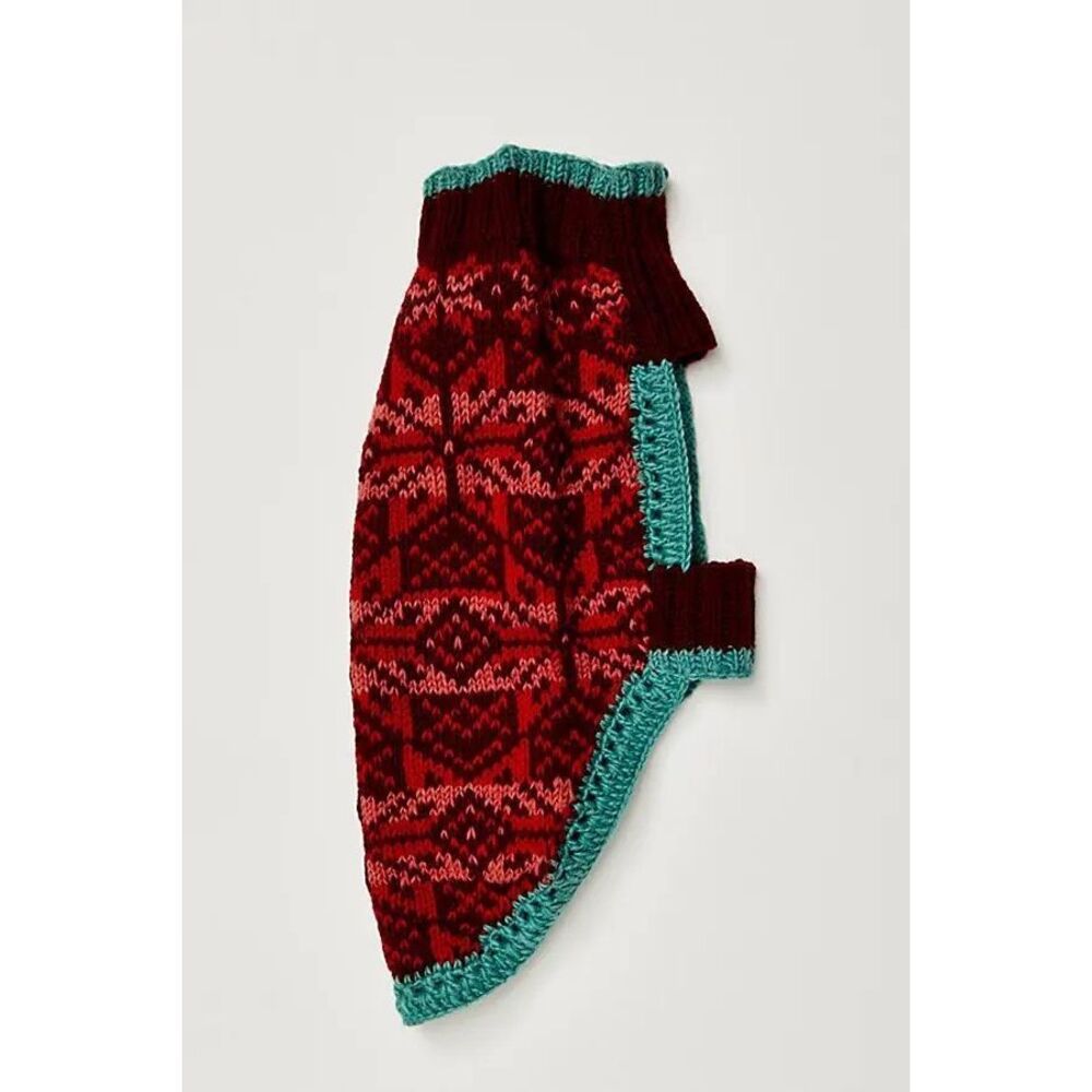 New Free People x French Knot Snowflake Dog Sweater Size L